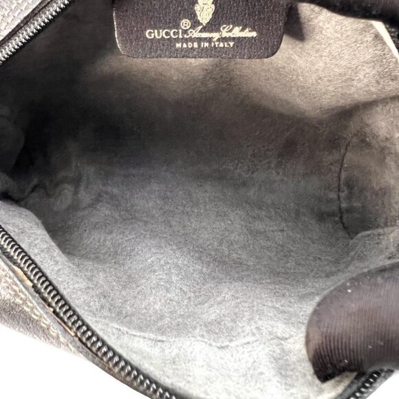 Gucci GG Vintage Ophidia Sherry Line Crossbody Bag Leather Black Purse - Picture 9 of 13